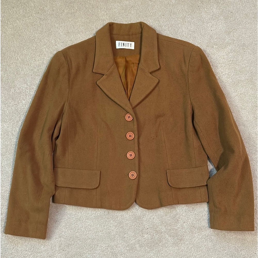Finity Brown Blazer Jacket